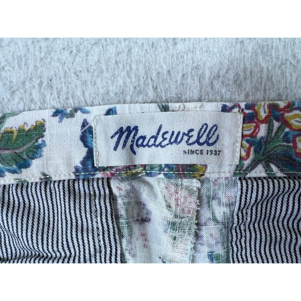 Madewell Chino Shorts Womens 8 Multicolor Floral Print Cotton 02275‎ Summer - Picture 4 of 12